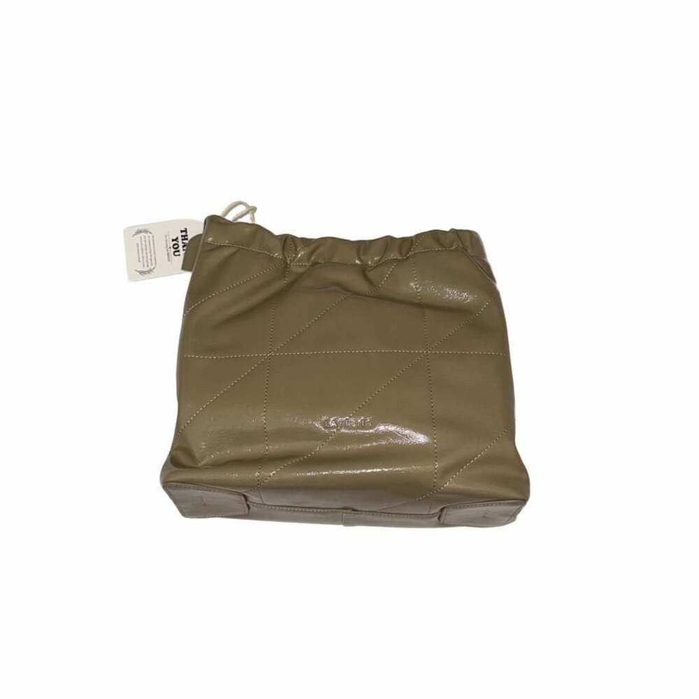 La Festin Genuine Leather Hobo Shoulder Bag Olive Green